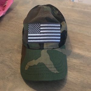 Camo American Flag hat